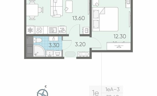 Продажа 1-комн квартиры на вторичном рынке Ковалёво, Поперечная улица,  д. 1 к3