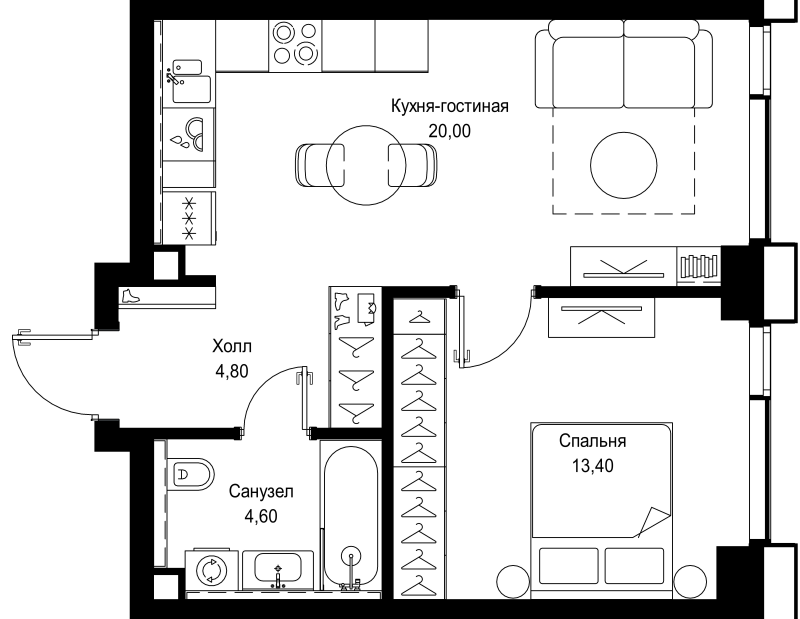 Продажа 1-комн квартиры в новостройке Москва г., Вишнёвая ул.,  к. 3