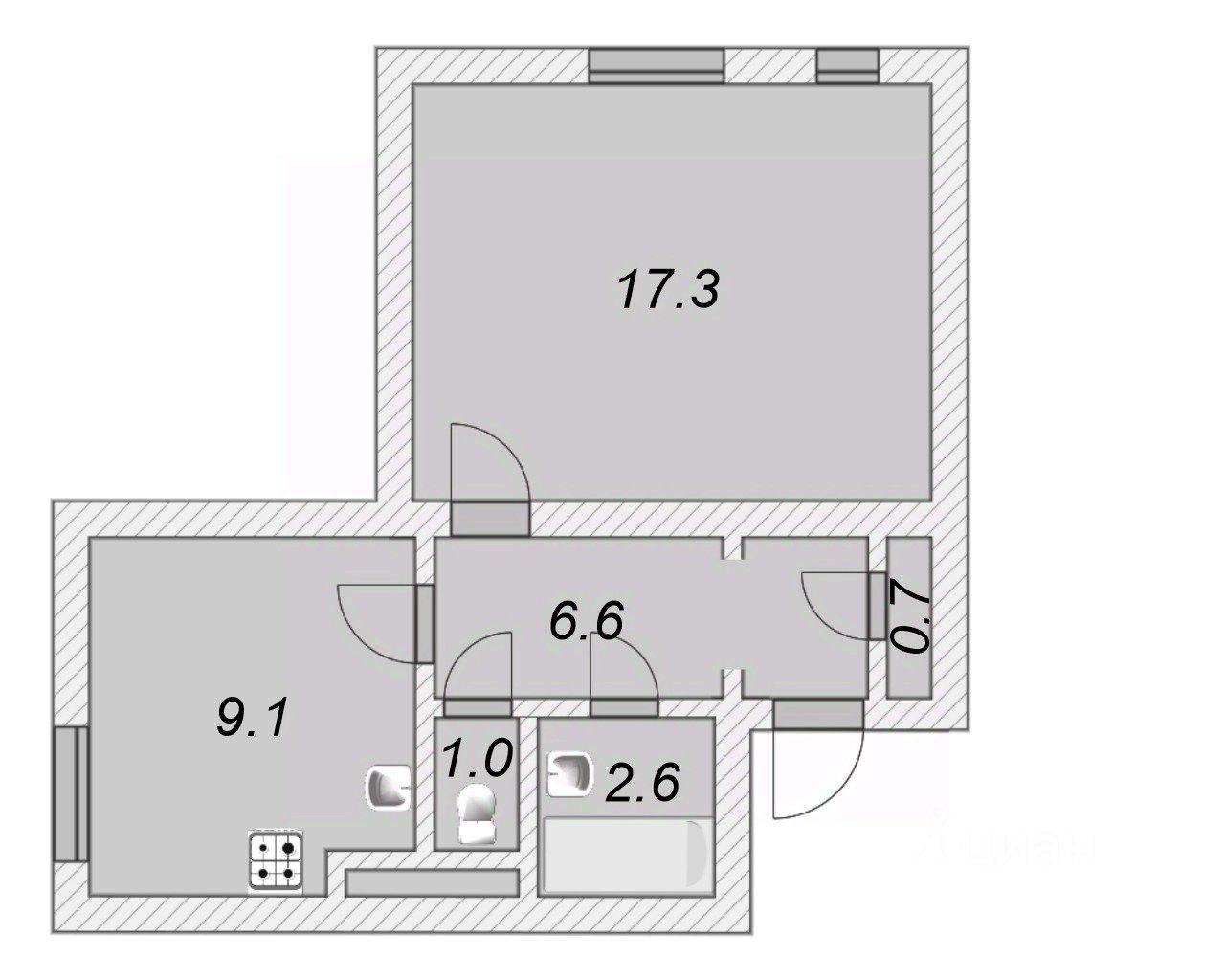 Продажа 1-комн квартиры на вторичном рынке Сестрорецк, улица Токарева, 9