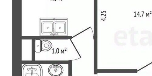 2-комн квартира улица Шевченко, 9