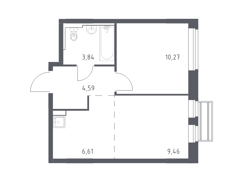 Продажа 1-комн квартиры в новостройке Лайково с., Лесная ул.,  к. 56