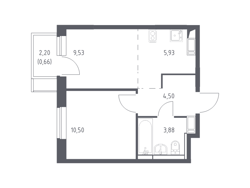 Продажа 1-комн квартиры в новостройке Юрлово д., Пятницкая ул.,  к. 2.1