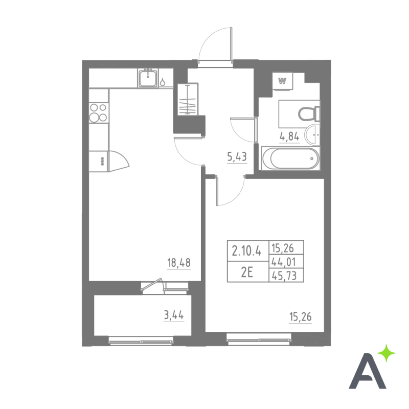 Продажа 1-комн квартиры в новостройке Шушары п., Школьная ул.,  к. 1