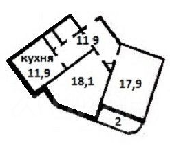 2-комн квартира улица Маршала Захарова, 14к2