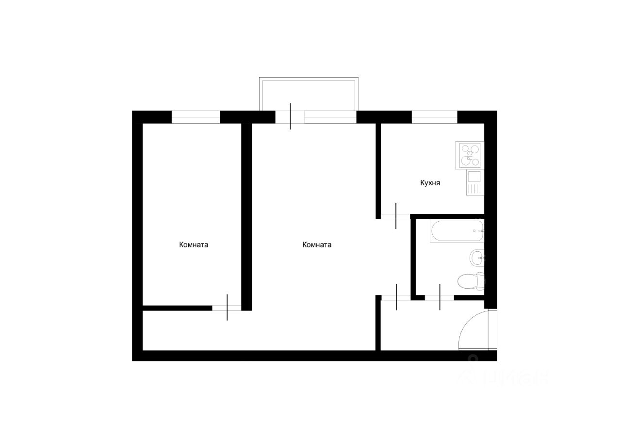 Продажа 2-комн квартиры на вторичном рынке Коломна, улица Добролюбова, 8