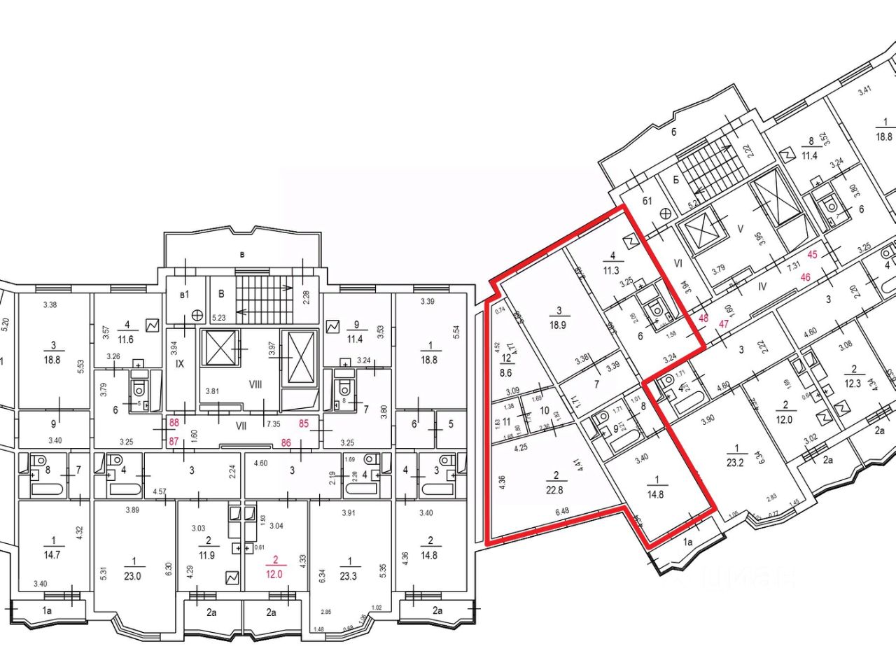 Продажа 3-комн квартиры на вторичном рынке улица Новинки, 1