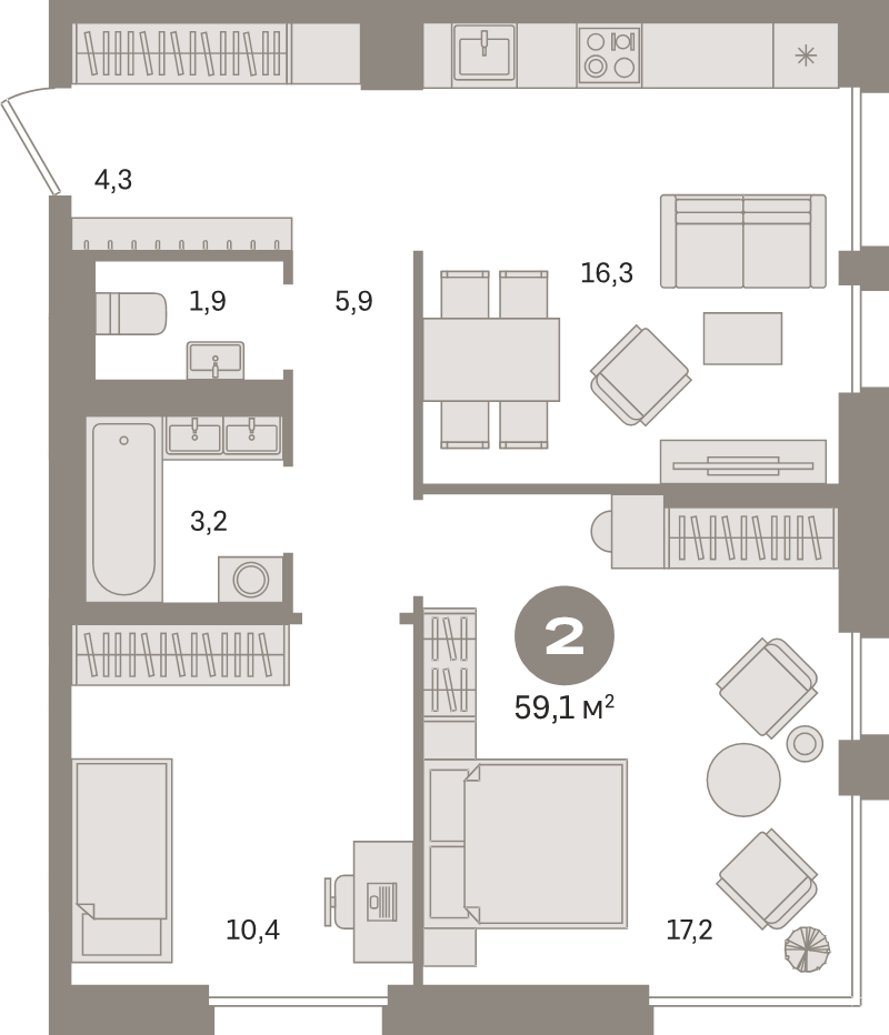 Продажа 2-комн квартиры в новостройке Москва г., Загорьевская ул.,  к. 1