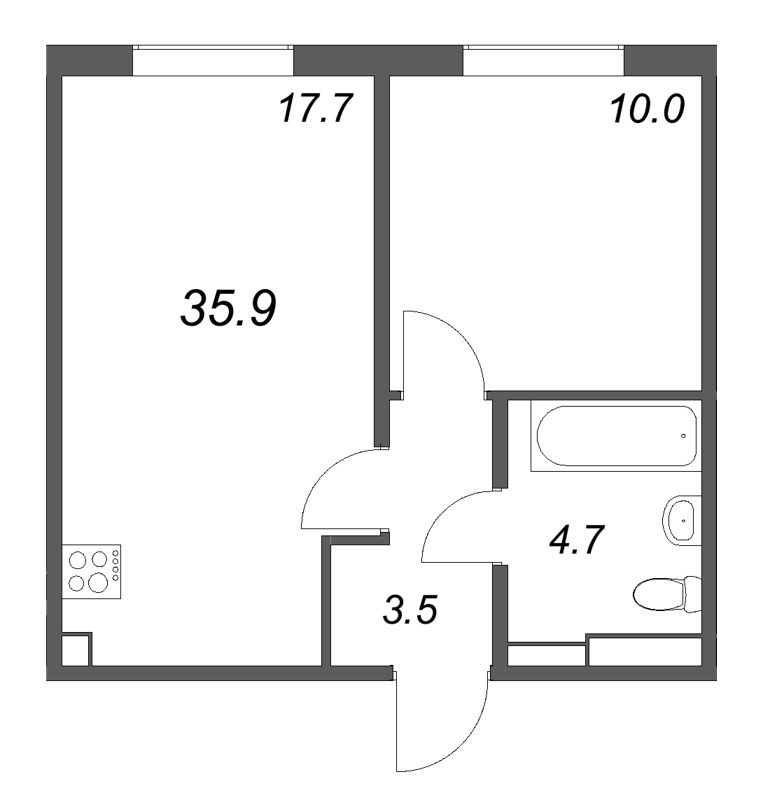 Продажа 1-комн квартиры в новостройке Шушары п., Пулковское ш.,  к. 4