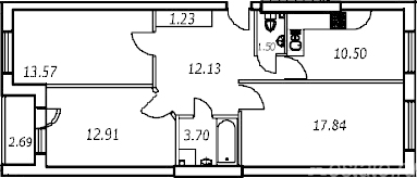 Продажа 3-комн квартиры на вторичном рынке Сестрорецк г, Николая Соколова ул,  д. 20