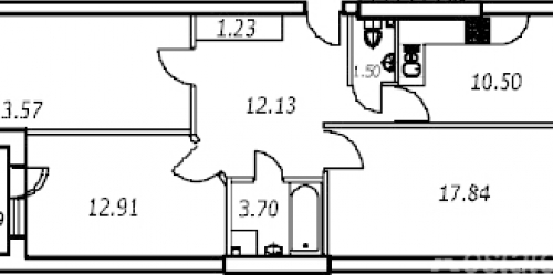 3-комн квартира Сестрорецк г, Николая Соколова ул,  д. 20