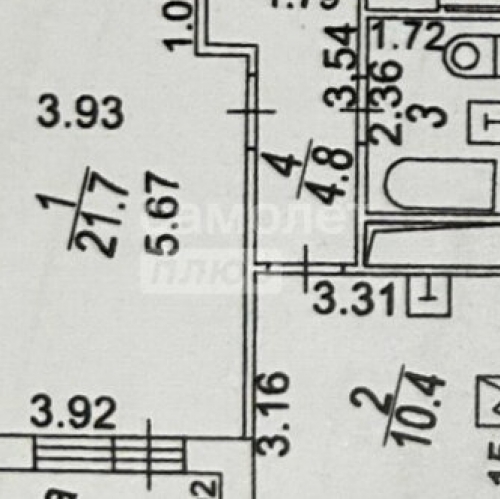 1-комн квартира Николая Озерова ул,  д. 2 к1