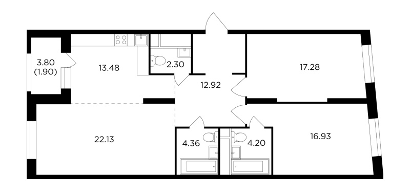 Продажа 2-комн квартиры в новостройке Москва г., Петра Алексеева ул.,  к. 5