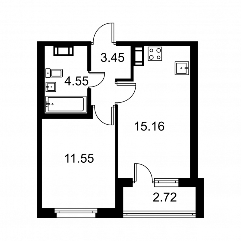Продажа 1-комн квартиры в новостройке Колпино г., Загородная ул.,  к. D