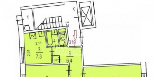 2-комн квартира улица Довженко,  д. 6