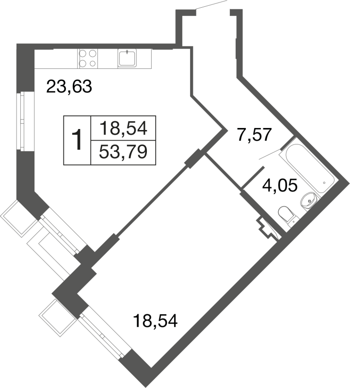 Продажа 1-комн квартиры в новостройке Апрелевка г., Пролетарская ул.,  к. 11