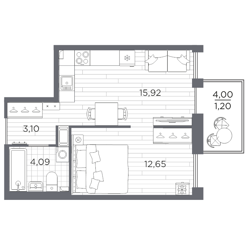 Продажа 1-комн квартиры в новостройке Санкт-Петербург г., Суздальское ш.,  к. 631