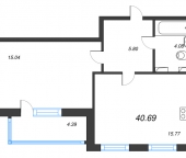 Продать Квартиры в новостройке Стрельна п., Будённого пр-кт   2.3