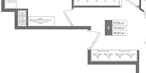 3-комн квартира пос. Шушары, Школьная улица, 15