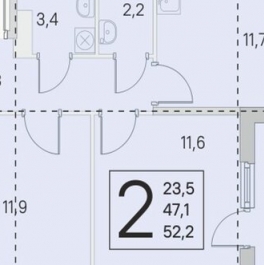 Продажа 2-комн квартиры на вторичном рынке улица Нины Петровой