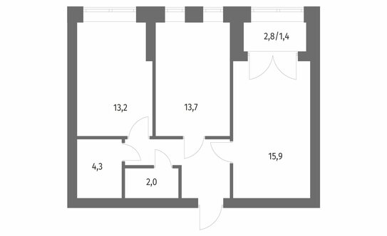 Продажа 2-комн квартиры на вторичном рынке улица Академика Константинова,  д. 1 к1 с1