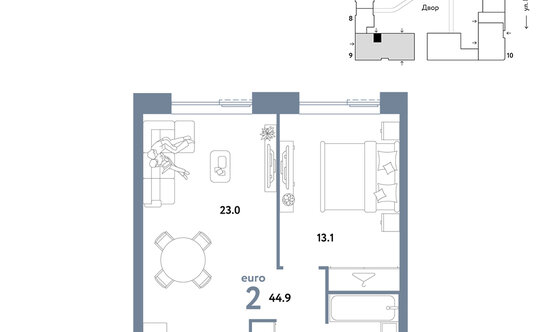 Продажа 2-комн квартиры в новостройке ул Иловайская,  д. 3,  к. 7