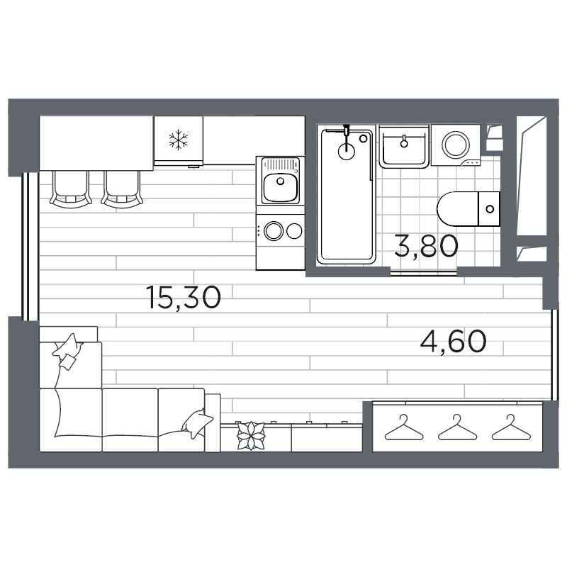 Продажа студии Санкт-Петербург г., Пулковское ш.,  к. 11