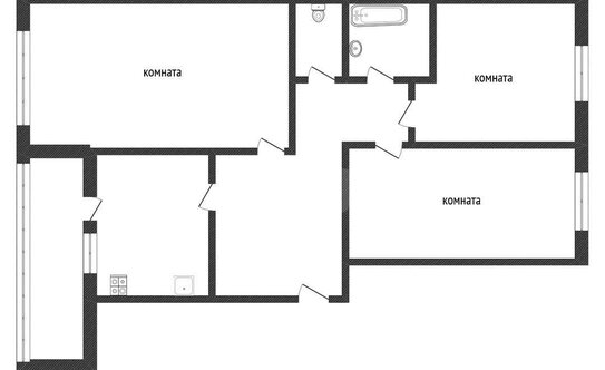 Продажа 3-комн квартиры на вторичном рынке Кириши г, Нефтехимиков ул,  д. 18