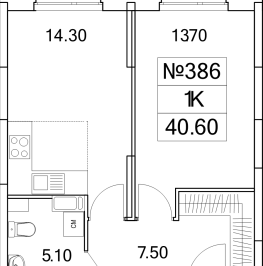 Продажа 1-комн квартиры в новостройке Люберцы г., Проектируемый проезд № 4037,  к. 21