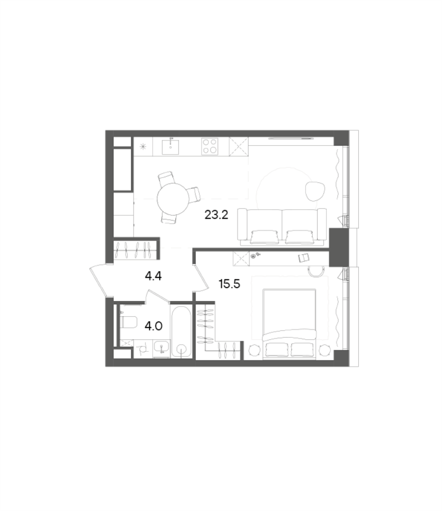 Продажа 1-комн квартиры в новостройке Москва г., Академика Семенихина ул.,  к. А
