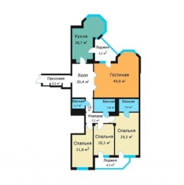 Продажа 4-комн квартиры на вторичном рынке ул Архитектора Власова,  д. 6