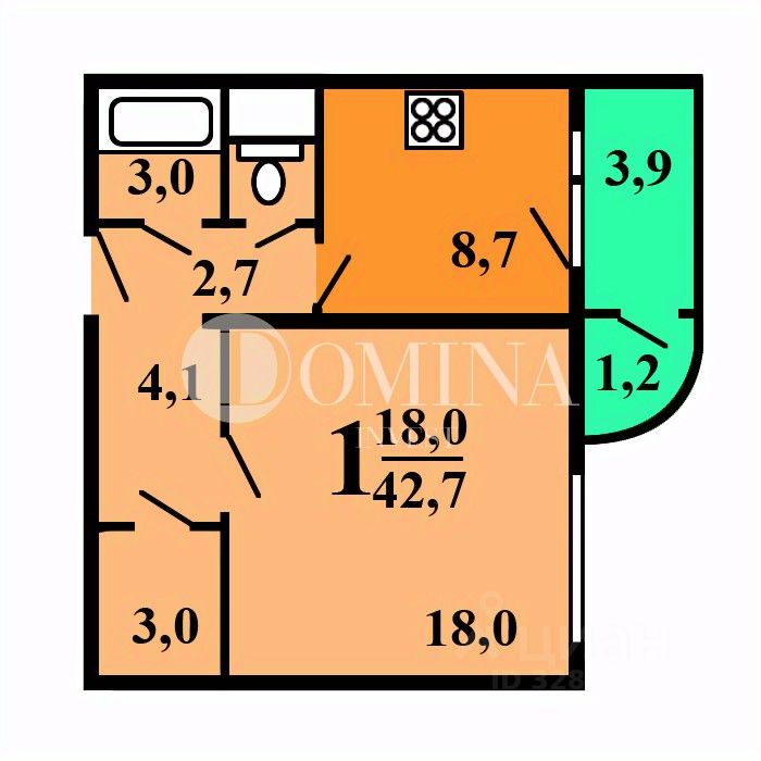 Продажа 1-комн квартиры на вторичном рынке Балашиха, улица Дмитриева, 20