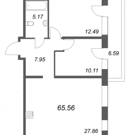 Продажа 2-комн квартиры в новостройке Санкт-Петербург г., Пионерская ул., к. 1 Продажа 2-комн квартиры в новостройке Санкт-Петербург г., Пионерская ул., к. 1