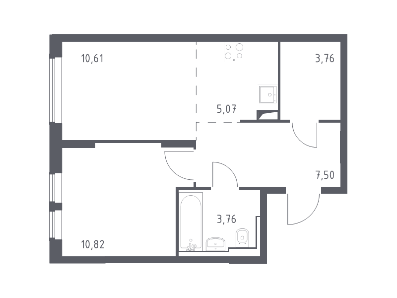 Продажа 1-комн квартиры в новостройке Остафьево с., Остафьевское ш.,  к. 19