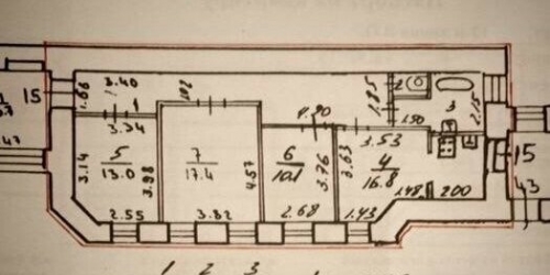 3-комн квартира 12-я линия,  д. 33