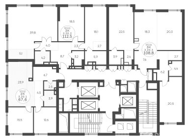 Продажа 3-комн квартиры в новостройке Крылатская ул,  д. 33 к2