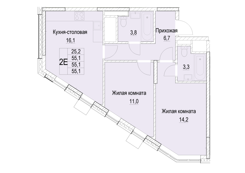 Продажа 2-комн квартиры в новостройке Мытищи г., Академика Каргина ул.,  к. 2