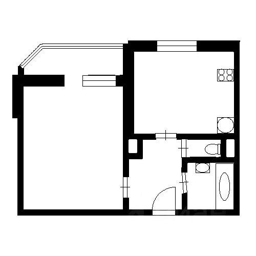 1-комн квартира улица Дмитрия Устинова, 5