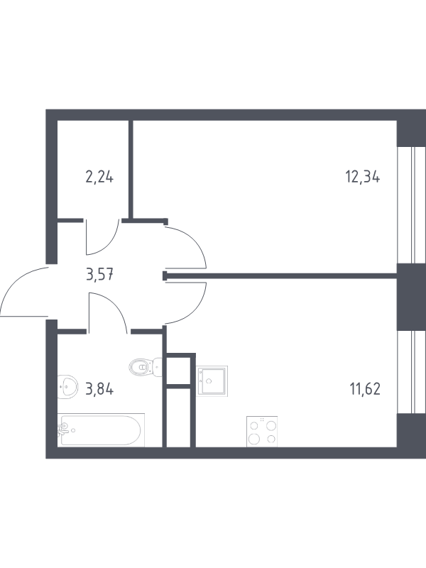 Продажа 1-комн квартиры в новостройке Балашиха г., Павлино мкр.,  к. 8