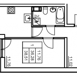 Продажа 1-комн квартиры в новостройке Лупполово д., Приозерское ш.,  к. 6