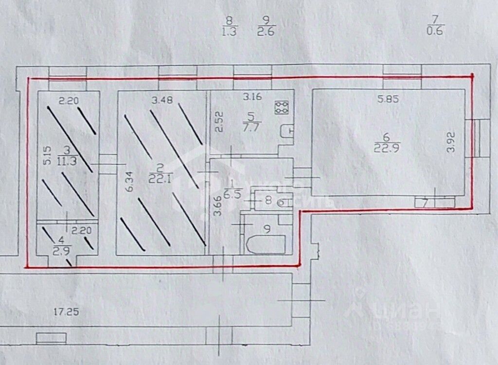 Продажа 3-комн квартиры на вторичном рынке Петергоф, Самсониевская улица, 7