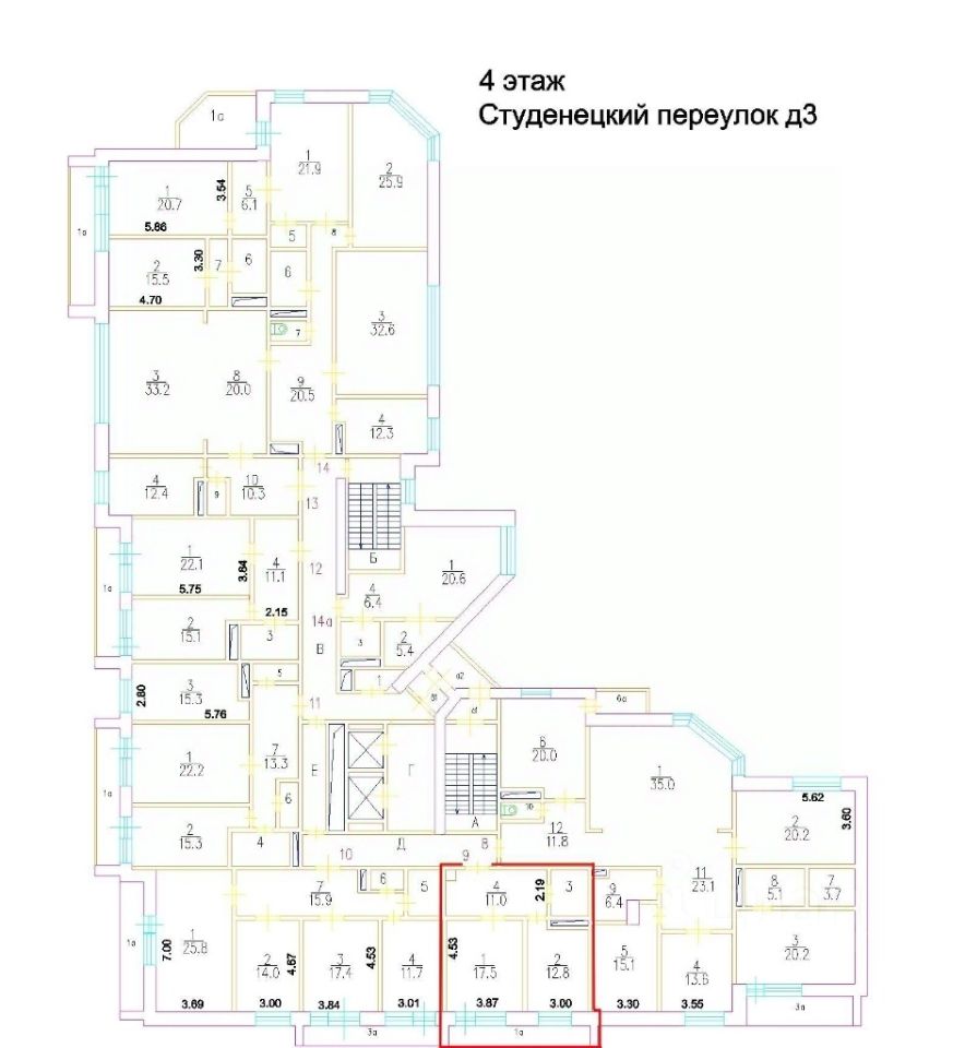 Продажа 1-комн квартиры на вторичном рынке Студенецкий переулок,  д. 3