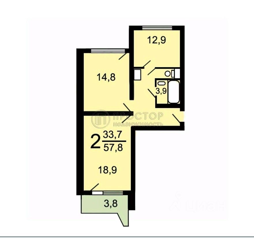 Продажа 2-комн квартиры на вторичном рынке Мичуринский проспект, 29К3