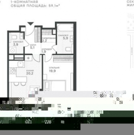 Продажа 1-комн квартиры в новостройке ул Крылатская,  д. 33,  к. 1