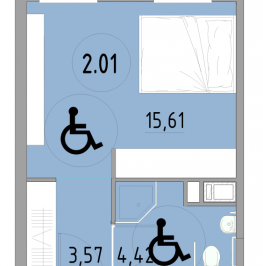 Продажа студии Санкт-Петербург г., 3-й Рабфаковский пер.,  к. 1