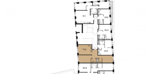 2-комн квартира , ул. Маршала Бирюзова, влд. 1