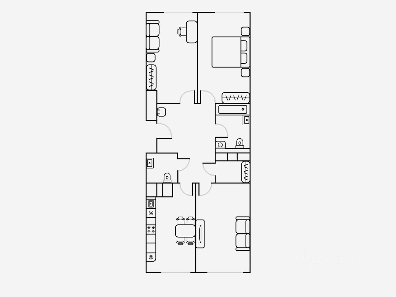 Аренда 3-комн квартиры на вторичном рынке Шелепихинская набережная, 34к4