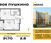 Продать Квартиры вторичка Пушкино г, Новая Деревня мкр, Кирова ул  3 к1 