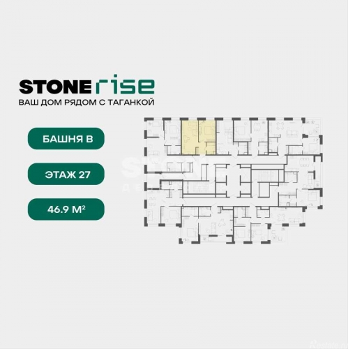1-комн квартира Золоторожский Вал, вл.11, стр.33-34