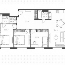 Продажа 3-комн квартиры на вторичном рынке Мосфильмовская улица