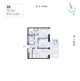 Продажа 3-комн квартиры в новостройке вн.тер.г. муниципальный округ Кунцево, кв-л 120, з/у 100